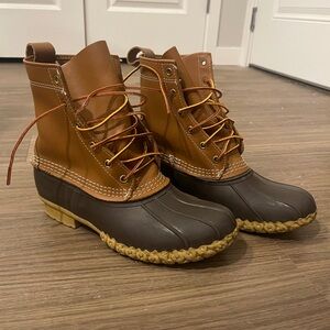 L.L. Bean Women's 8” Bean Boots | Tan/Brown | Size 9 M